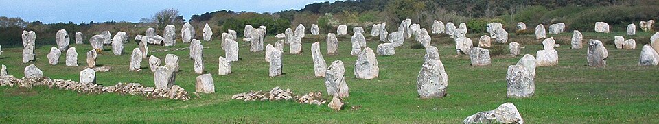Alineamientos megalíticos de Carnac en Francia.