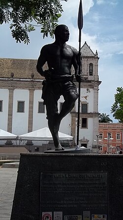 Homenaje al líder africano Zumbi dos Palmares en Salvador de Bahía