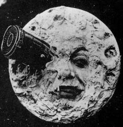 Fotograma de la película El viaje a la Luna de Georges Méliès.