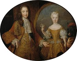 Luis XV y Mariana Victoria de Borbón