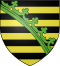 Escudo de armas histórico vinculado a los territorios de Sajonia