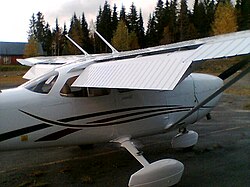 Flaps de un Cessna 172