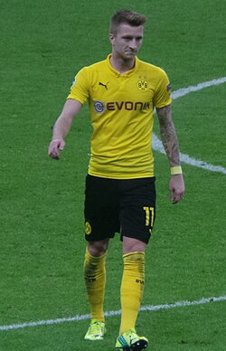 Marco Reus jugando para el Borussia Dortmund