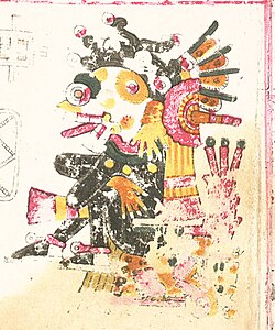 Representación de Mictlantecuhtli en el Códice Borgia