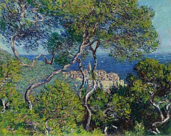 Bordighera en una pintura de Monet de 1884