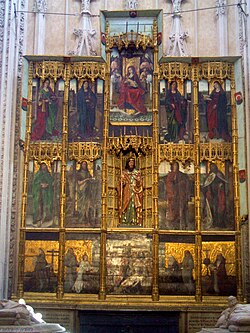 Retablo de don Álvaro de Luna en la capilla de Santiago de la catedral de Toledo