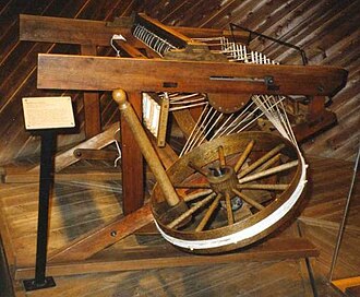 Hiladora tipo jenny en el Museo de la Industrialización Temprana