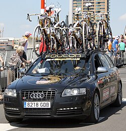 Coche oficial del equipo ciclista utilizado en la temporada 2010