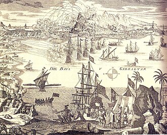 Mapa histórico de la bahía de Algeciras