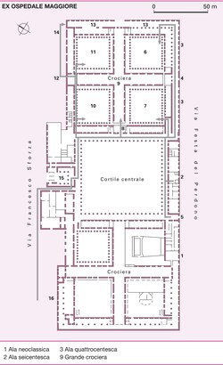 Plano de la sede de Via Festa del Perdono