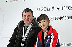 Orser con su alumna Christina Gao en 2010