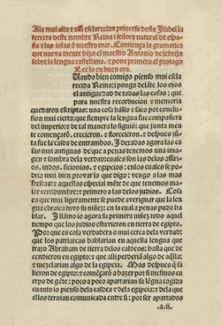 Portada y detalles históricos de la Grammatica Antonii Nebrissensis de Antonio de Nebrija.
