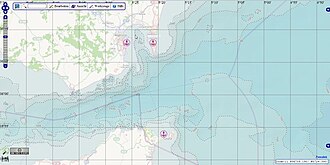 Mapa detallado del entorno geográfico del Estrecho