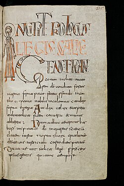 Manuscrito antiguo del siglo VIII que hace mención de la ley sálica.