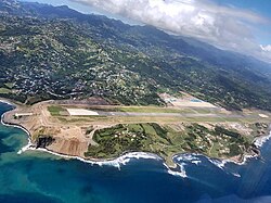 Vista aérea del Aeropuerto Internacional de Argyle