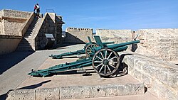 Artillería de costa en el Museo de San Carlos, en Mallorca.