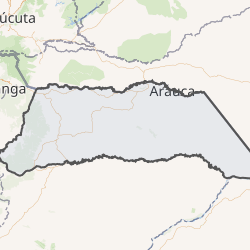 Mapa de ubicación de Arauca en Colombia