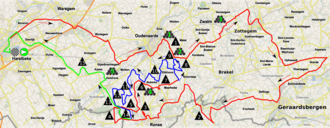 Ciclistas durante la E3 Harelbeke 2017