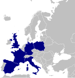 Representación de los Estados miembros del G-6 europeo