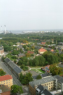 Vista aérea de Christiania en Copenhague