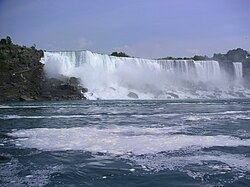 Cataratas del Niágara entre lagos de Norteamérica