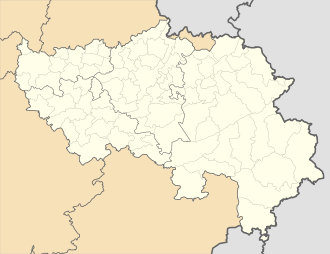 Plano de localización en la Provincia de Lieja