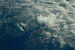 Vista aérea de la central nuclear de Trillo