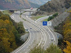 Autovía A-6 a su paso por As Nogais