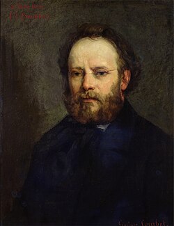 Retrato e ilustración histórica relacionada con Pierre-Joseph Proudhon
