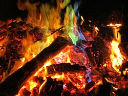 Demostración visual de la combustión del cobre