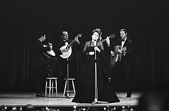 Fotografía de Amália Rodrigues en 1969