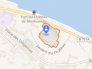 Mapa histórico de la región de Montsoreau