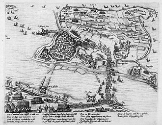 Representación y datos históricos sobre la Batalla de Hulst en 1640