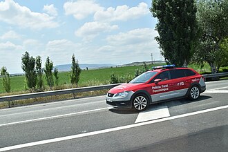 Vehículo de la Policía Foral
