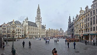 Vista panorámica de la Grand-Place de Bruselas