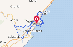Mapa detallado del área de Taormina