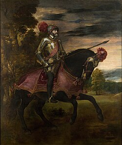Carlos I de España en la Batalla de Mühlberg