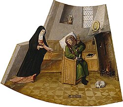 Representación del pecado de la pereza