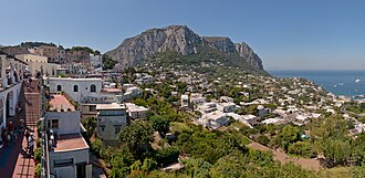 Mapa de localización y entorno geográfico de la isla de Capri