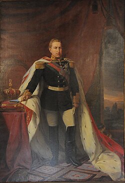 Retrato de coronación de Luis I pintado por José Rodrigues