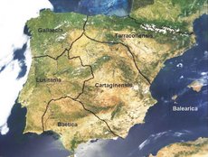 Mapa de la división provincial de Diocleciano