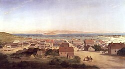 Pintura histórica de San Francisco en 1850