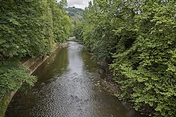 El río Bidasoa a su paso por Oronoz-Mugaire
