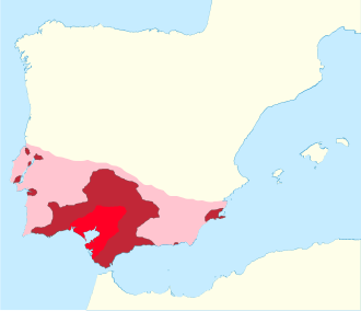 Mapa histórico y área de influencia de la civilización tartésica