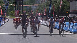 Francisco Ventoso ganando una etapa en la Vuelta a la Comunidad de Madrid