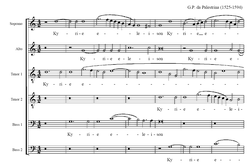 Fragmento del Kyrie de la Misa del Papa Marcelo