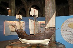 Modelo a escala de la Santa María