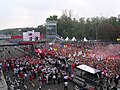 Festejos tras el Gran Premio de Italia de 2004