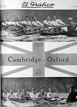 Encuentro entre Cambridge y Oxford en 1925