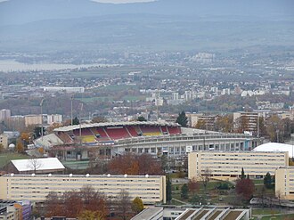 Vista general del Stade Olympique de la Pontaise